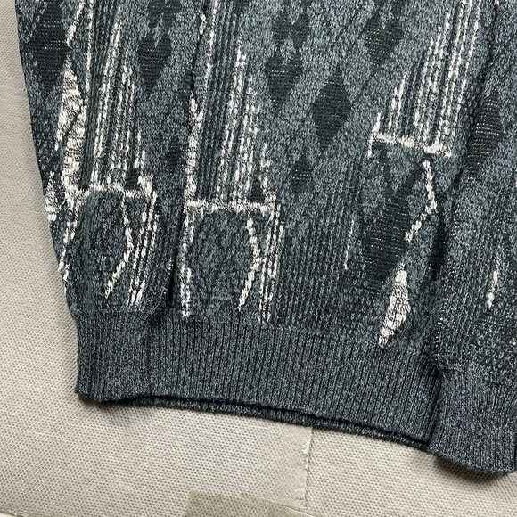VTG Michael Gerald Sweater Mens Medium Geometric Aztec Cosby Abstract Knit 90s - Picture 3 of 11